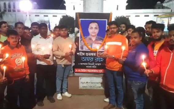 BJP Bordowali unit paid tribute to martyr Subhankar Bhowmik