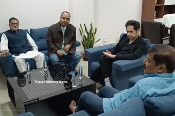 ‘Talks with India Govt are official, but the talk with Congress was Political,’ says Opposition Leader Animesh Debbarma after a meeting with Congress 