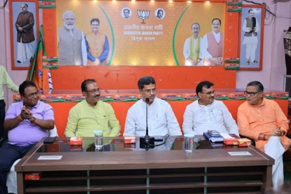 India Election Results 2024 : Festive mood at Tripura BJP Party office ; CM chaired meeting ahead of Counting Day, appealed to Party workers to maintain discipline during and after poll 
