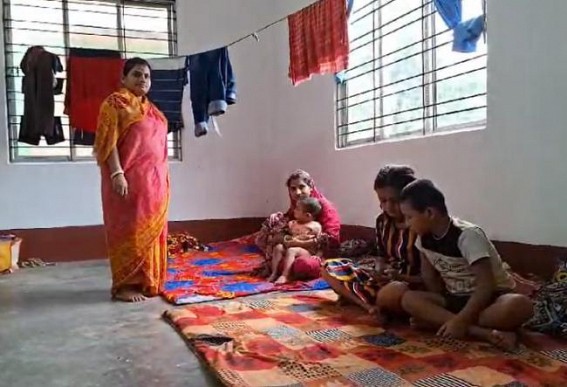 Many houses have gone under water, households sheltered in health centers in Kadamtala