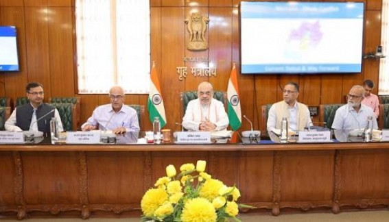 Amit Shah chairs a high-level meeting to review the security situation in Manipur 