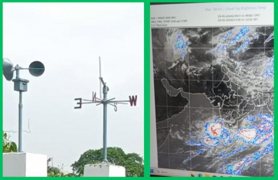 Heavy Cyclone in Tripura forecasted on May 26, 27 : Yellow Alert in some districts