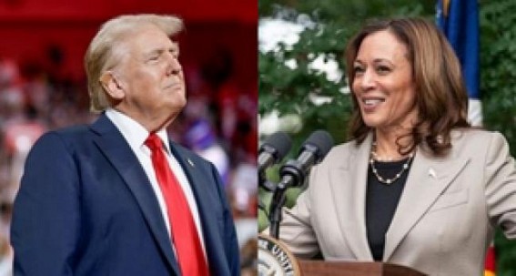 Trump says he is 'much better looking' than Harris