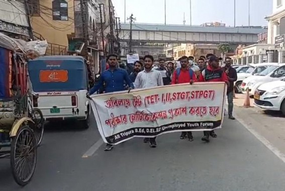 Amid Teachers’ Crisis in Tripura schools, TET-qualifiers on Road as no Recruitment for Two Years