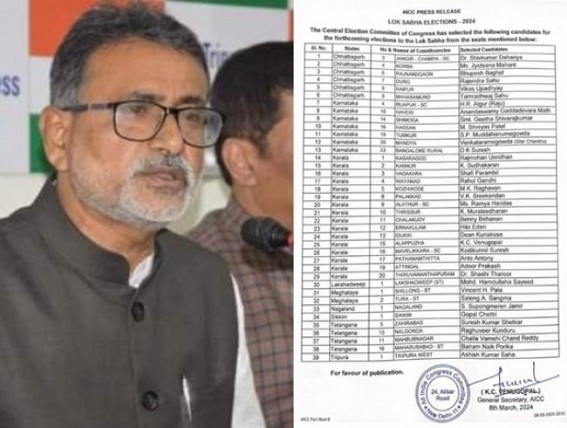 Congress declares Asish Saha as West Tripura Lok Sabha candidate