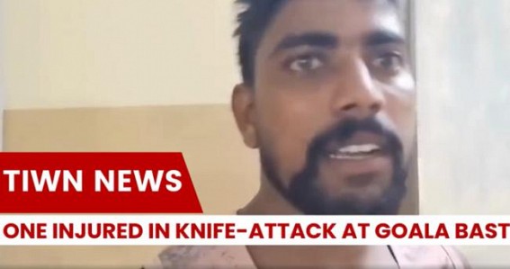 A young man was stabbed with a sharp knife in Goyala Basti area after he went to buy Brown Sugar