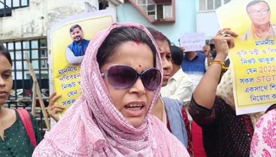 ‘God also does not need that much prayer to give something, like we are praying to the Tripura Government for Jobs’ : STGT Job aspirant said