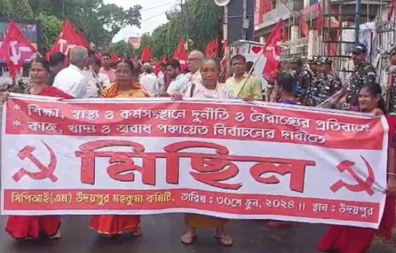 CPI-M organized a rally in Udaipur