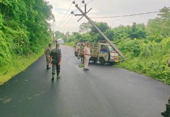 Reckless Driver caused power-cut in whole area in Takarjala