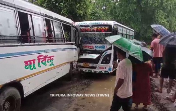26 Injured in Terrible Bus Accident on Udaipur-Amarpur Road