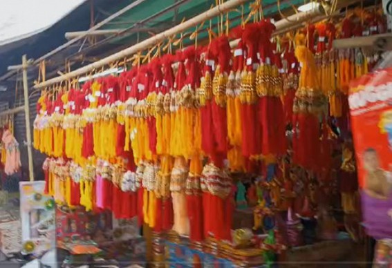 Ahead of Rakhi Poornima, shops displayed with ‘Rakhi’ in Agartala