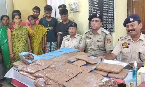East Agartala Police arrested thieves and drug-dealers