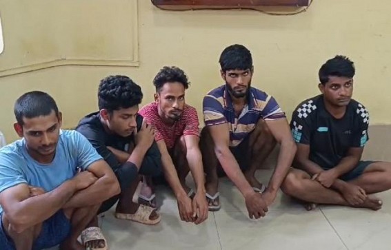Five Bangladeshi citizens Arrested by Police at Lankamura, Agartala