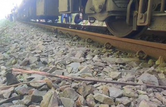 Tripura Train Narrowly Avoids Major Accident: Electric Wire Gets Patched with Train Wheels