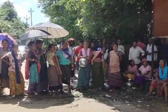 Drinking Water Crisis: Public Blocked Road in Killa, Udaipur