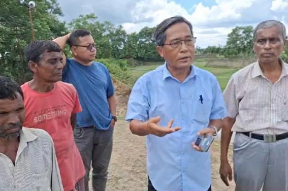 Feni River Dam in unstable condition ; Opposition Leader demands immediate Repairing