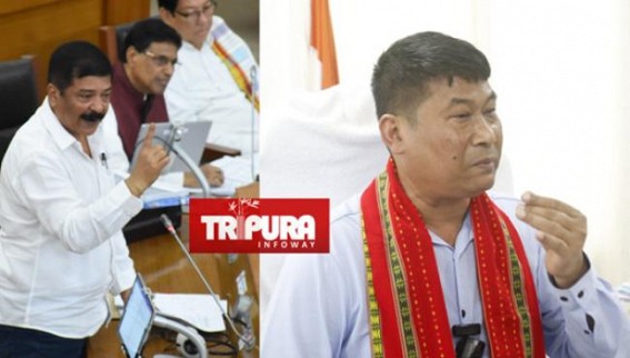 Minister Bikash Debbarma admits using State Govt funds to construct Boundary Wall for his home, Opposition accuses Minister for Tribal Welfare Dept Fund Corruption