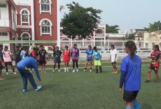 Tripura prepares Women Football Team for national meet