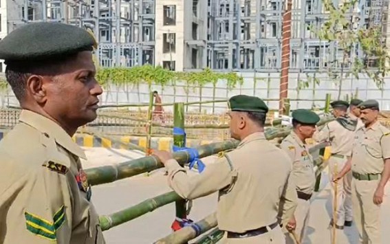 To control provocative ‘Bangladesh Cholo’ Abhijan, Police Barricaded Akhaura Border areas