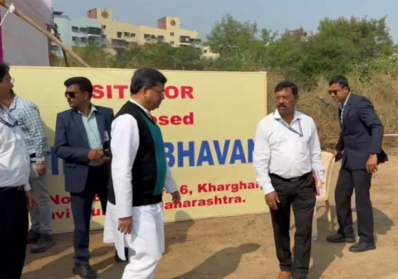 CM visits Tripura Bhawan project-spot in Mumbai ; sanctioned Rs. 100 crores