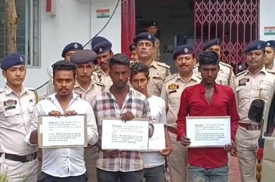 Thieves looted house to government property amid Flood ; 4 Arrested