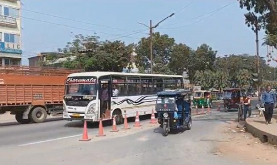 No effect of Opposition Strike in Tripura : CPI-M blames BJP-backed unions for vehicle movements