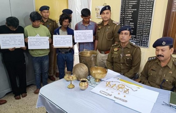 Four thieves arrested by East Agartala Police
