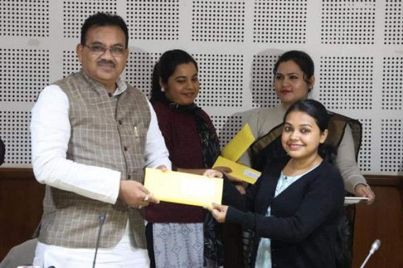 Minister Pranajit Singha Roy distributed job offer letters