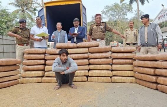 Ganja worth Rs. 1 Crore seized in Churaibari