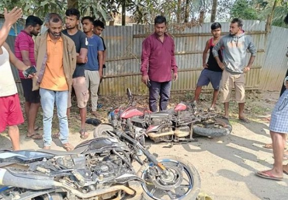 Three minor boys critically injured in road accident in Boxanagar : Both bikers were only 16 years old