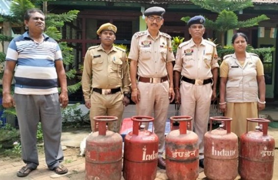 College Tila Police Recovered Stolen Gas Cylinders