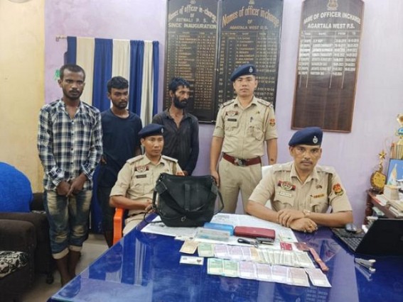West Agartala Police arrested 3 Thieves