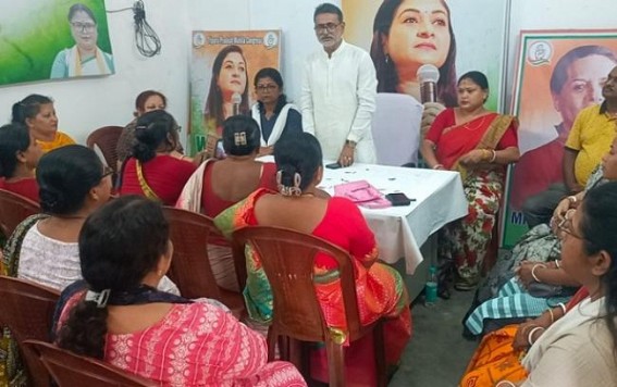 Tripura Panchayat Polls : Congress women cell held meeting with party president