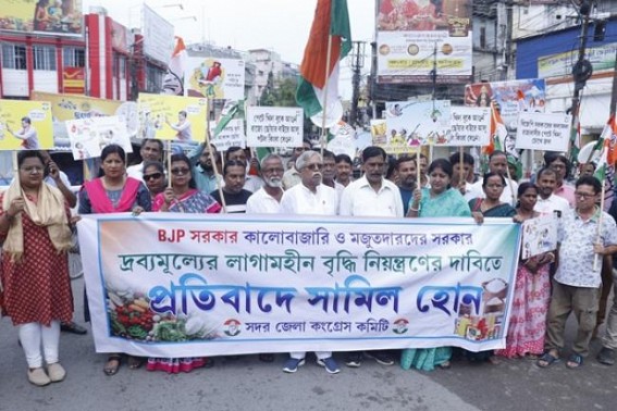 Congress Protested against High Commodity Prices