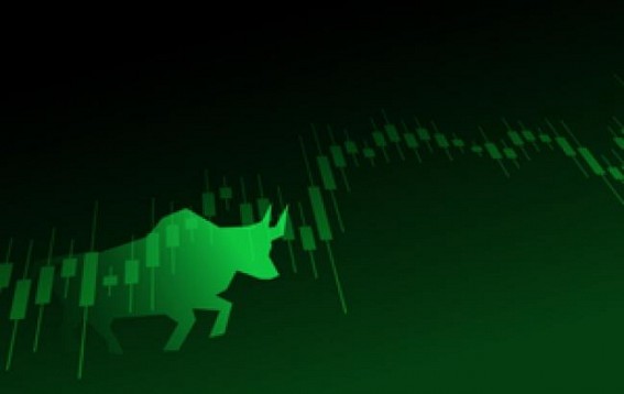 Sensex trades higher on strong global cues