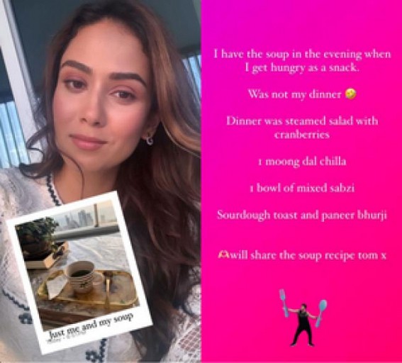What Mira Kapoor has on her menu for evening - something 'super light'