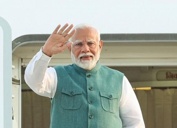 PM Modi left for Italy to attend G7 Outreach Summit ; said, ‘Focus would be on AI’