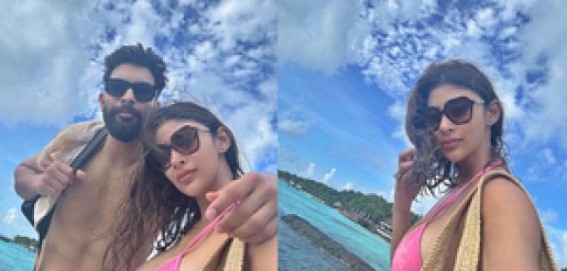 Mouni Roy rings in her 39th birthday in Maldives; flaunts bikini body with husband
