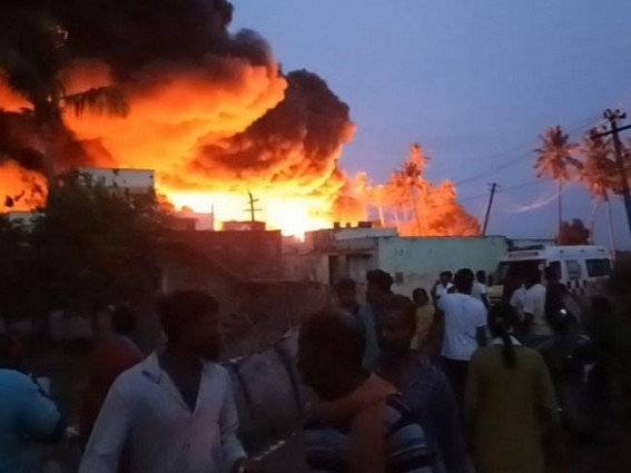 Four wagons gutted in major fire on diesel-laden goods train in TN