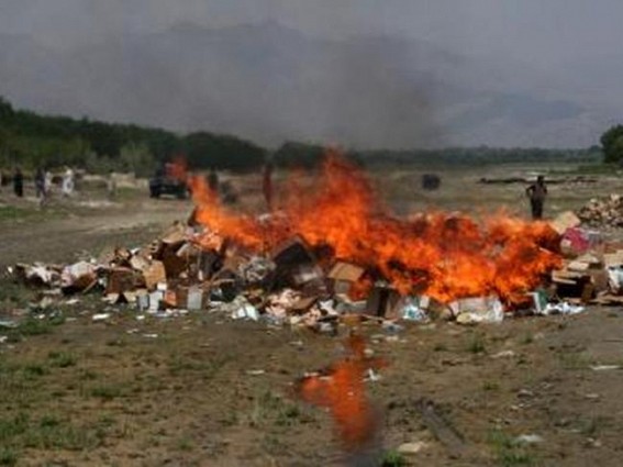 Afghan authorities destroy 65 tonnes of expired food items in Kabul