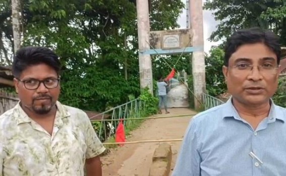 Steel Foot Bridge in Sonamura Closed Indefinitely