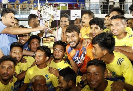 CM attended Football Tournament at Umakanta Stadium