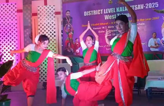 West Tripura District-Level Art Festival Concludes with Great Enthusiasm