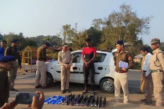 28-Year-Old arrested with cough syrup and yaba tablets in Dharmanagar