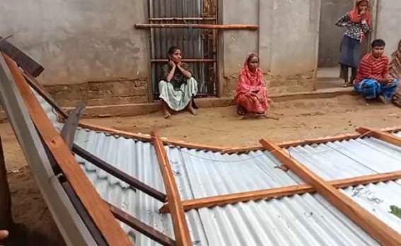Houses affected in Sonamura due to incessant rain