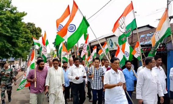 Save Constitution movement held in Belonia by Congress party Save Constitution movement held in Belonia by Congress party