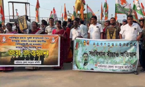 Congress organized ‘Save Constitution’ movement in Dharmanagar