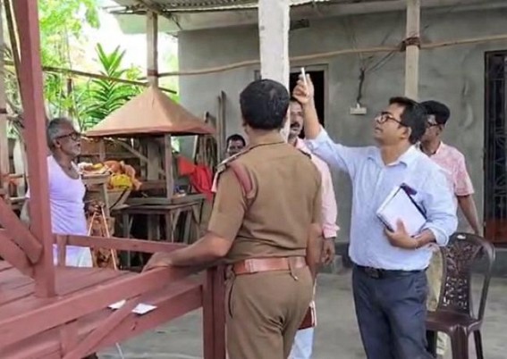 Bishalgarh Police inspected Ratha Yatra festival