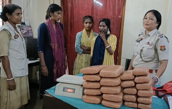 Ganja Smuggling Ring Busted in Teliamura, 3 Women Arrested