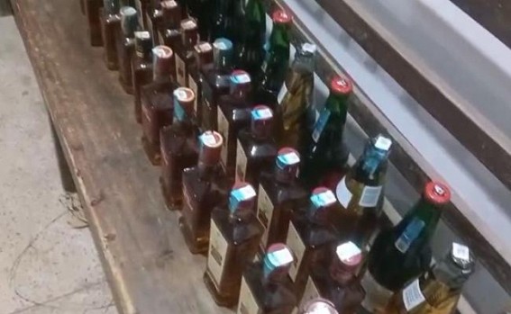 Large Quantity of Foreign Liquor Seized in Udaipur Raid 